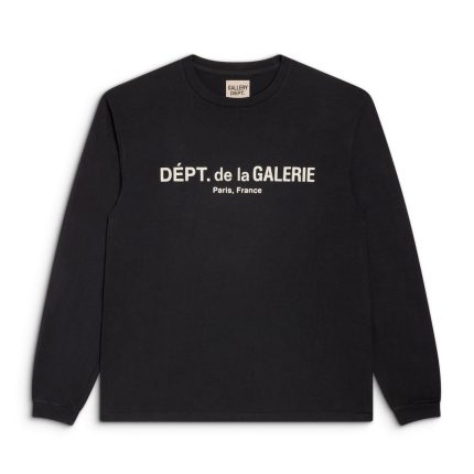 Gallery Dept French Logo Lux Long Sleeve Black